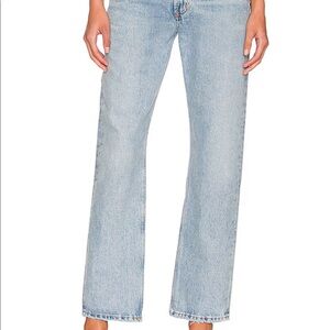Agolde Mia mid rise straight jeans Dimension